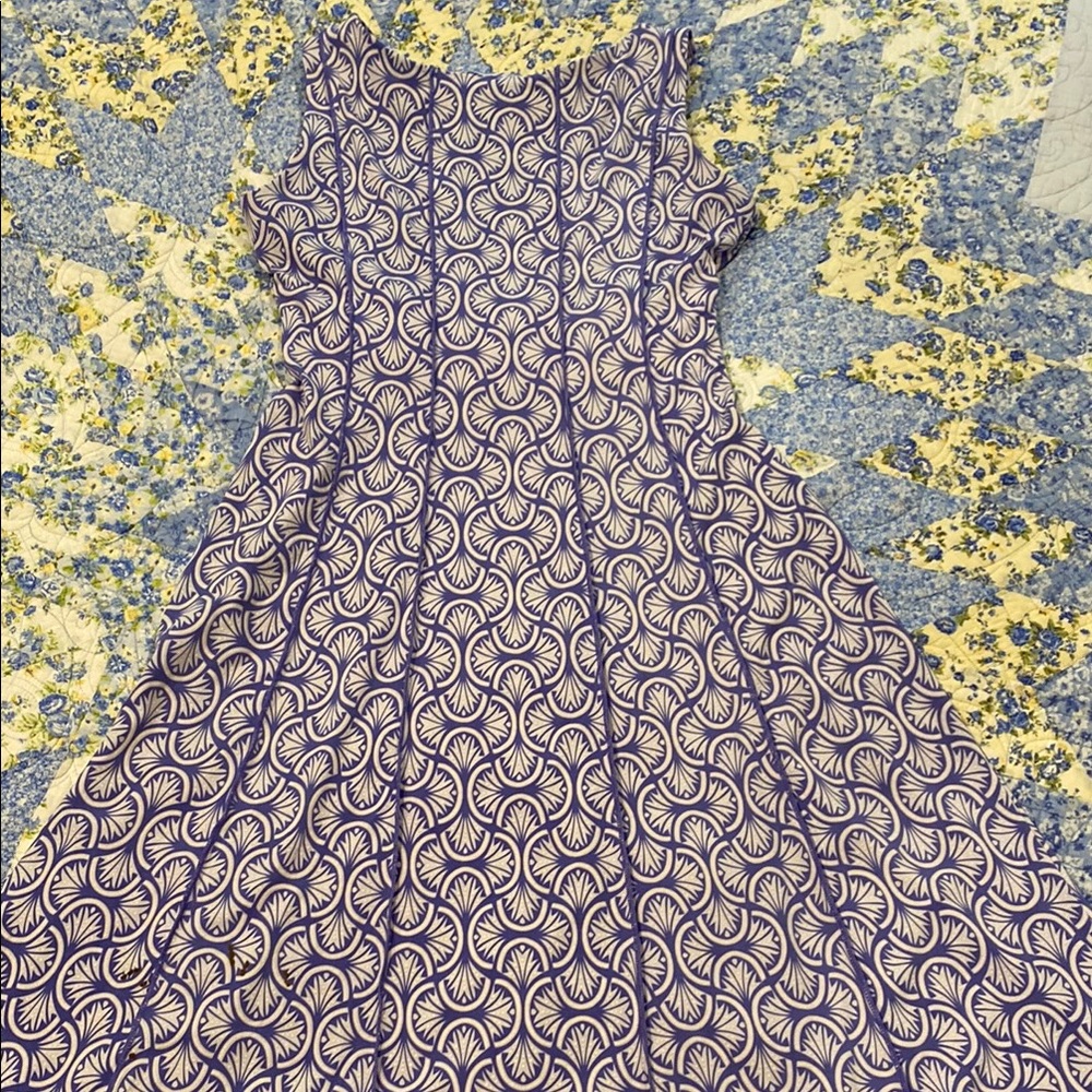 Perceptions Purple Patterned Dress - image 3